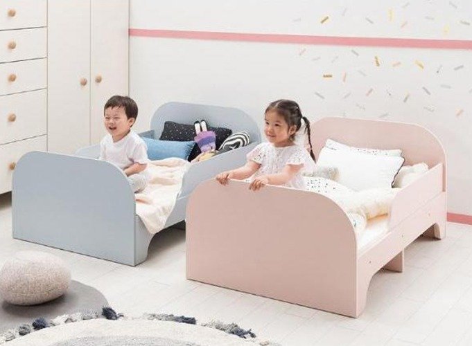리바트 꼼므 길이조절 침대 + 1200 매트리스 세트 방문설치, 핑크 + 화이트쿠폰할인 상세 이미지 2