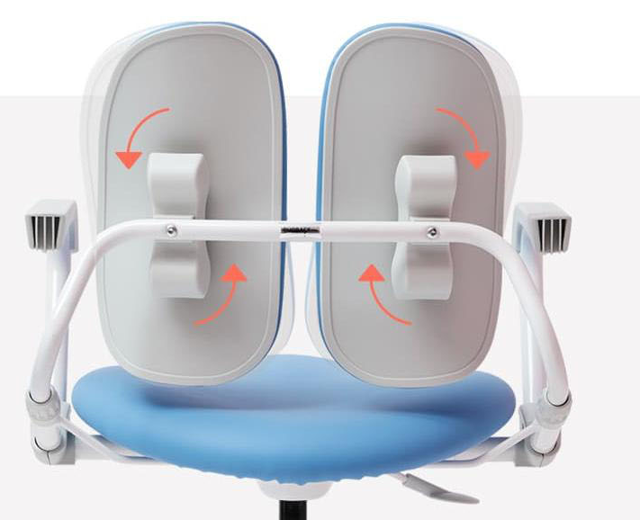 듀오백 아동용 밀키 발받침 + 스탑캐스터 의자 MI-218SF 방문설치, 마일드 핑크 상세 이미지 1