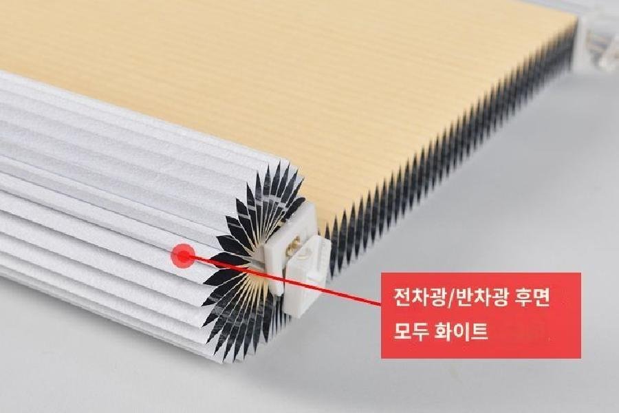 창앤핏 탑다운 블라인드 무타공 암막 창문핏 창틀 붙이는블라인드, A. 반차광 화이트 상세 이미지 1