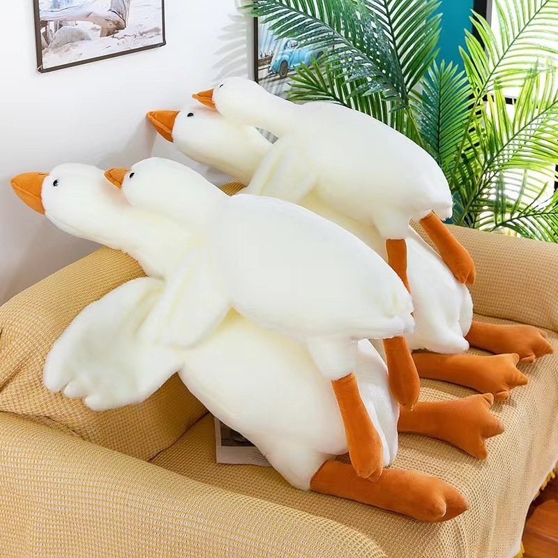 KC인증 소프레데코 대왕 오리인형 거위인형 바디필로우 애착 50cm 90cm 130cm 160cm 190cm, 1개, 화이트 상세 이미지 2