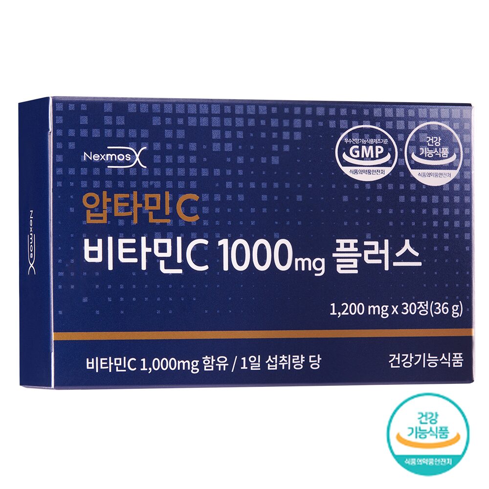 (넥스모스 본사직영 공식판매) 압타민C 비타민C 1000mg 플러스 건강기능식품, 3박스, 30정 상세 이미지 1