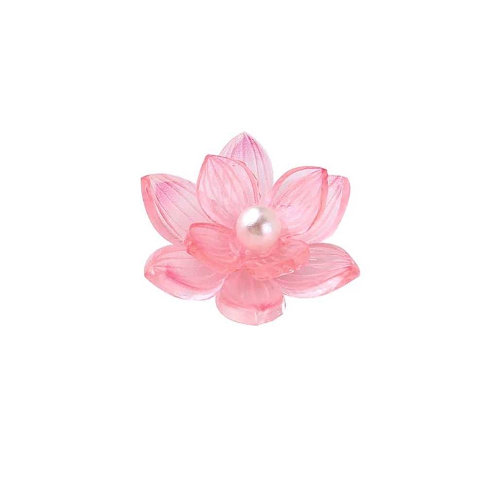 플라워 연꽃 액세서리부자재 불교 키링 스트랩 DIY, A 20x20mm 10개입, 1개 상세 이미지 1