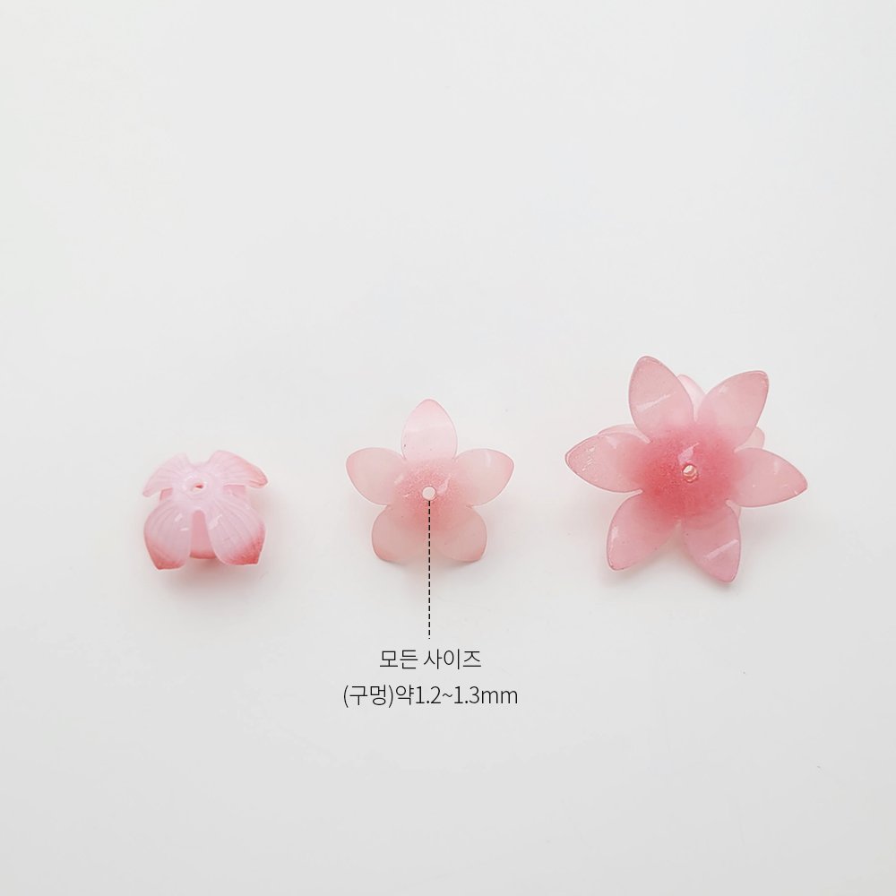 연꽃 연잎 비즈 장식 불교 키링 아름다움 꽃말 꽃 악세사리 재료 [1개], 소(S), 1개 상세 이미지 1