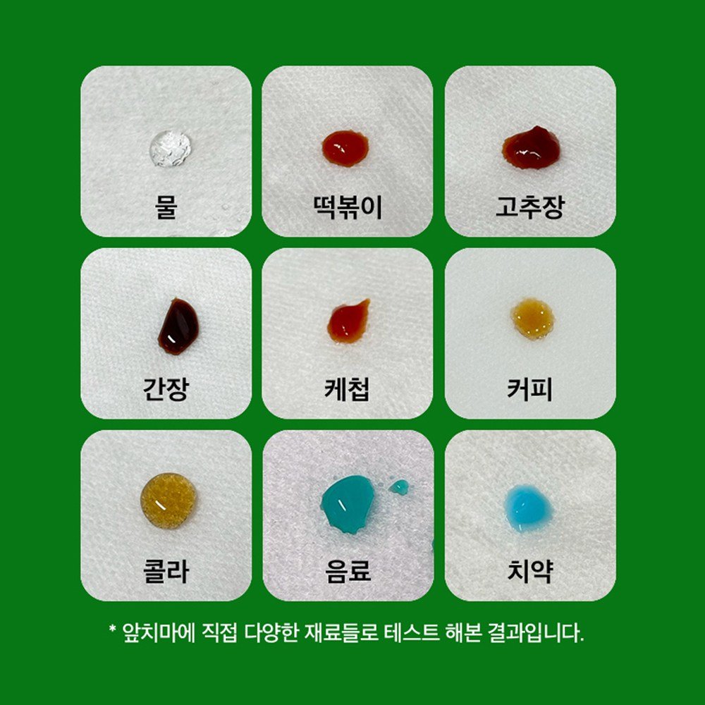 손님사랑 한장씩 잘 분리되는 일회용 부직포 위생 앞치마 (2color), 1000개, 검정색 상세 이미지 1