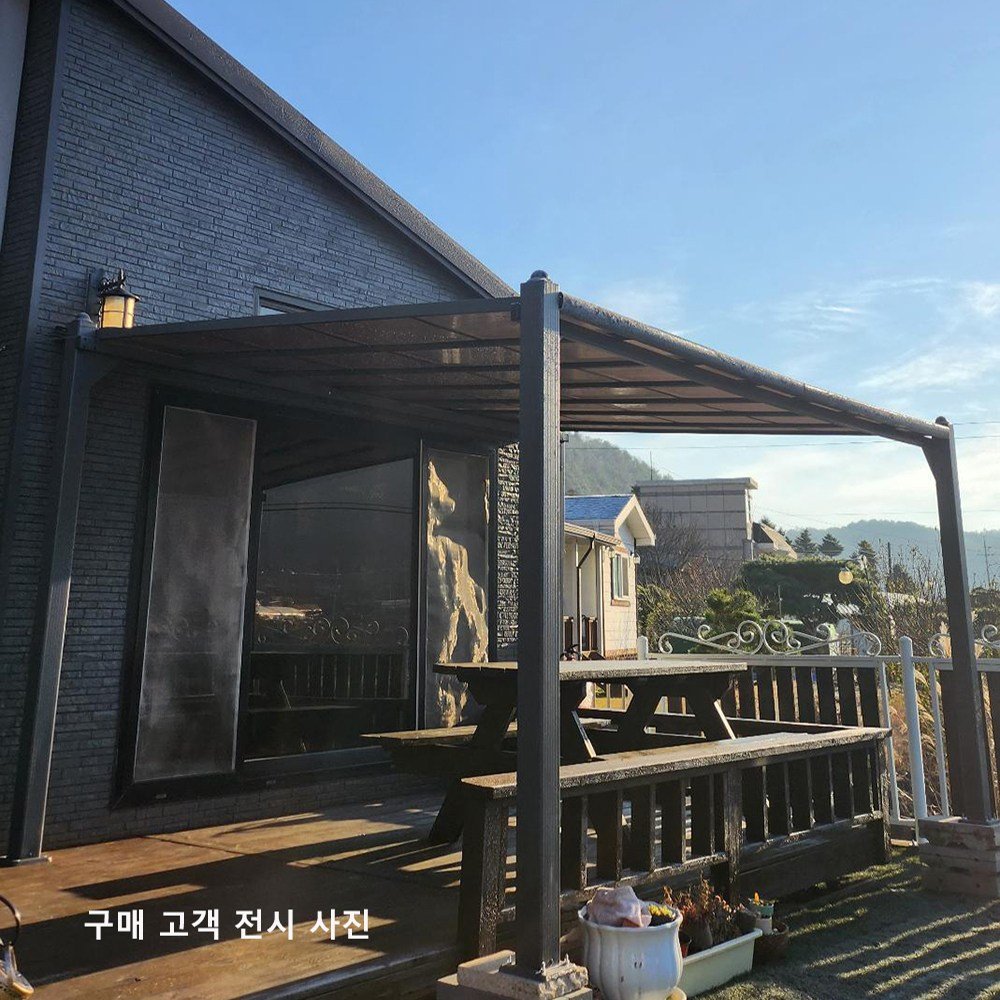 [국내발송] 리자드 독립형 렉산 알루미늄 파고라 스카이 어닝 PC100, PC1002 폭 3m 상세 이미지 1