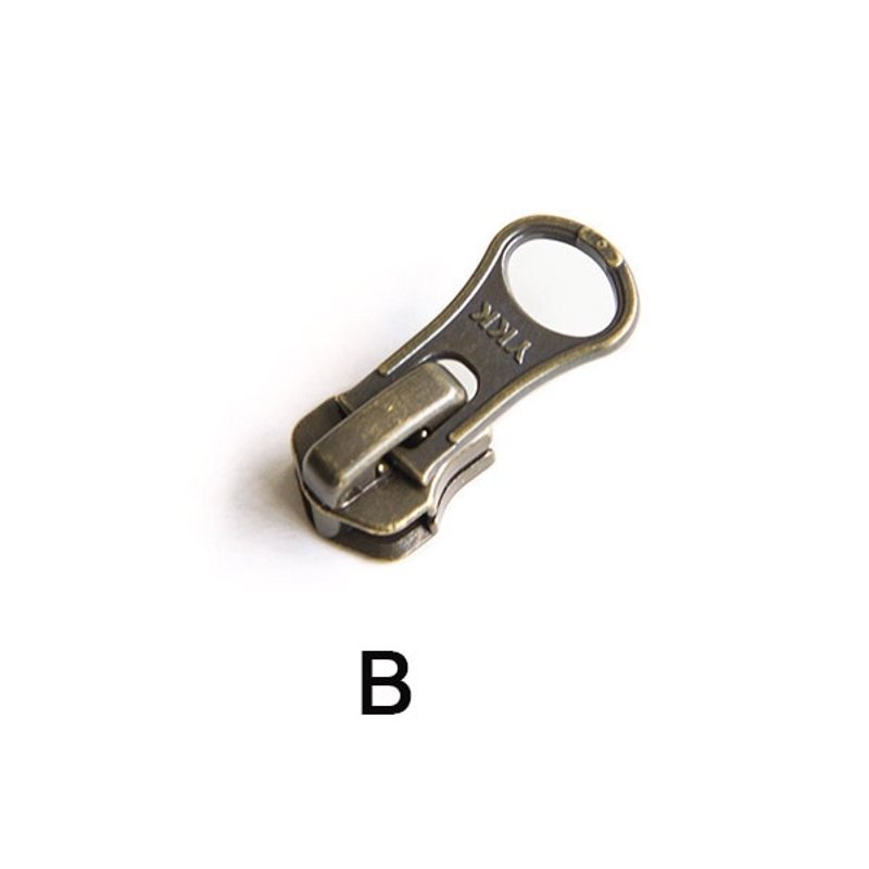 5pcs ykk 5 청동 금속 지퍼 슬라이더 자동 잠금 풀러 헤드 5 금속 지퍼 재봉, b 상세 이미지 1