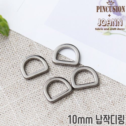 대용량) 국산 10mm 납작디링 D링 (100개), 블랙실버 상세 이미지 2