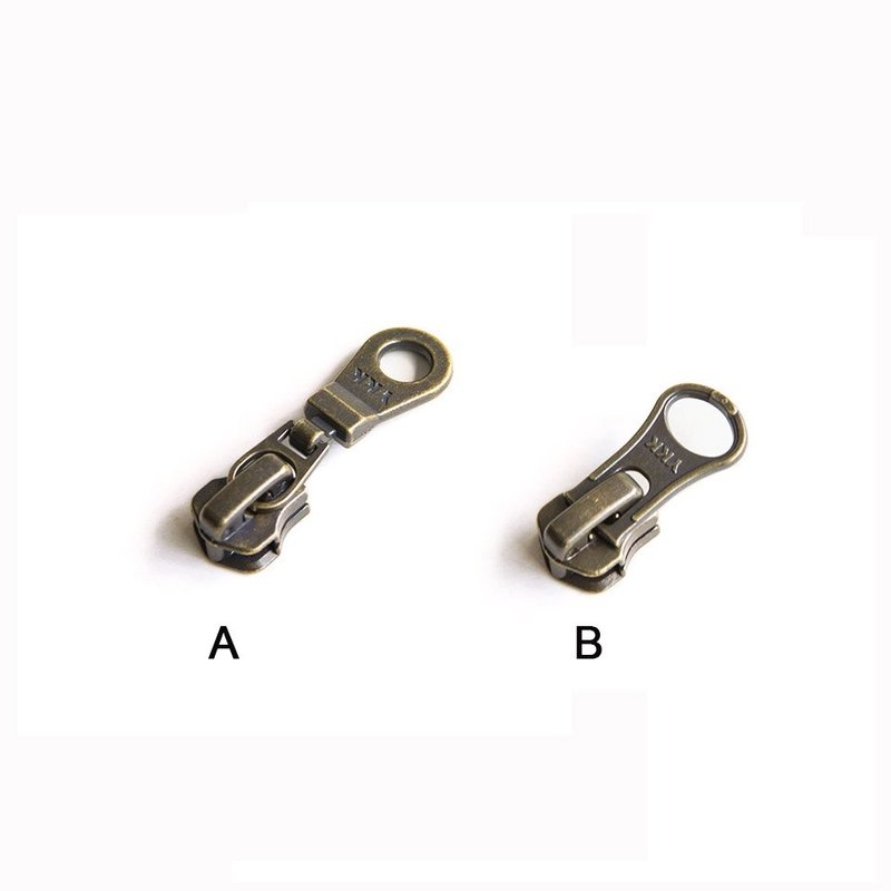 5pcs ykk 5 청동 금속 지퍼 슬라이더 자동 잠금 풀러 헤드 5 금속 지퍼 재봉, b 상세 이미지 2
