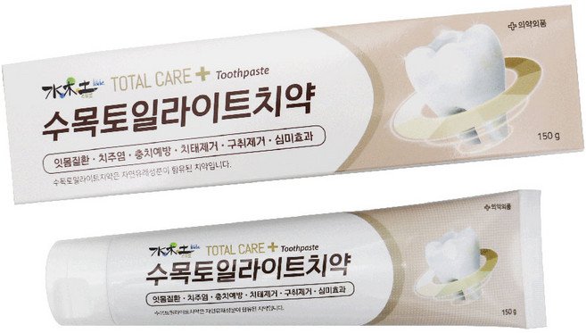 수목토 일라이트 치약 150g 충치예방 치태제거 치주질환 치주염예방, 일라이트치약(150g), 1개