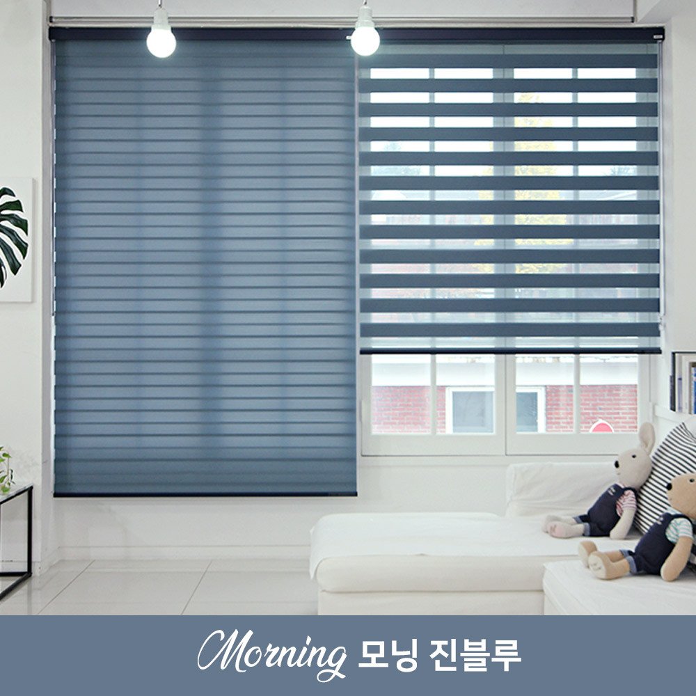 덱스터 1+1 콤비블라인드 모닝 암막 거실 안방 상세 이미지 2