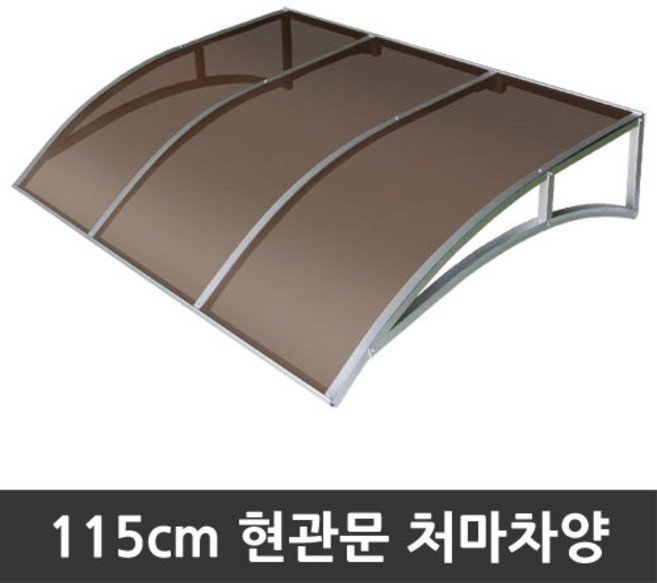 비오니 돌출115cm 현관문 라운딩처마차양 렉산 캐노피 DIY, 그린, 1개